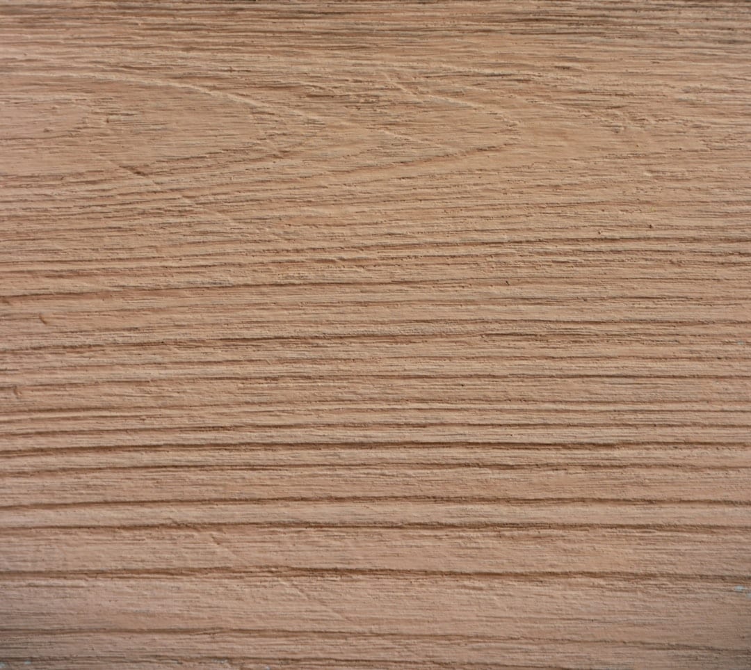 Close-up detail of oak wood grain and craftsmanship